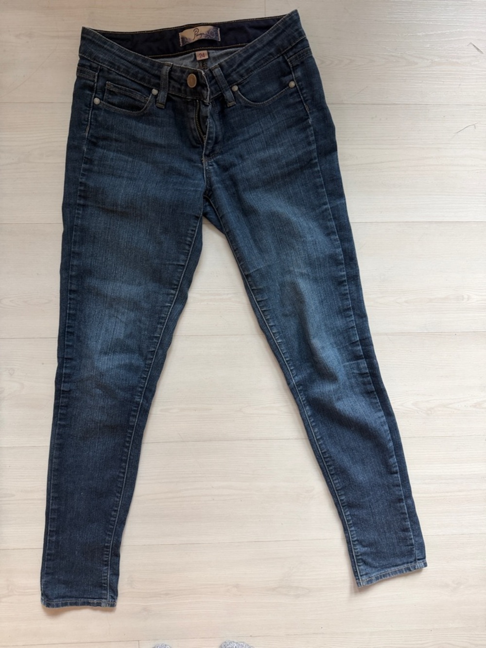 PAIGE Dark Indigo Skinny Jeans